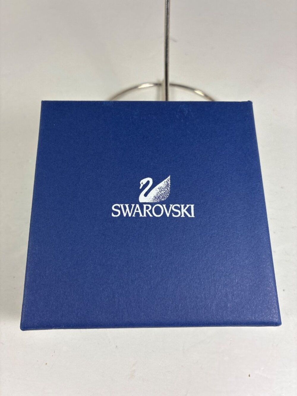 Retired Swarovski Crystal Star Christmas Ornament Blue Ribbon with Original Box - Picture 4 of 11